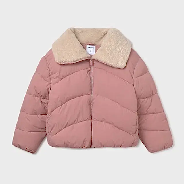 Mayoral Kışlık Kız Kürklü Anorak Mont Pembe
