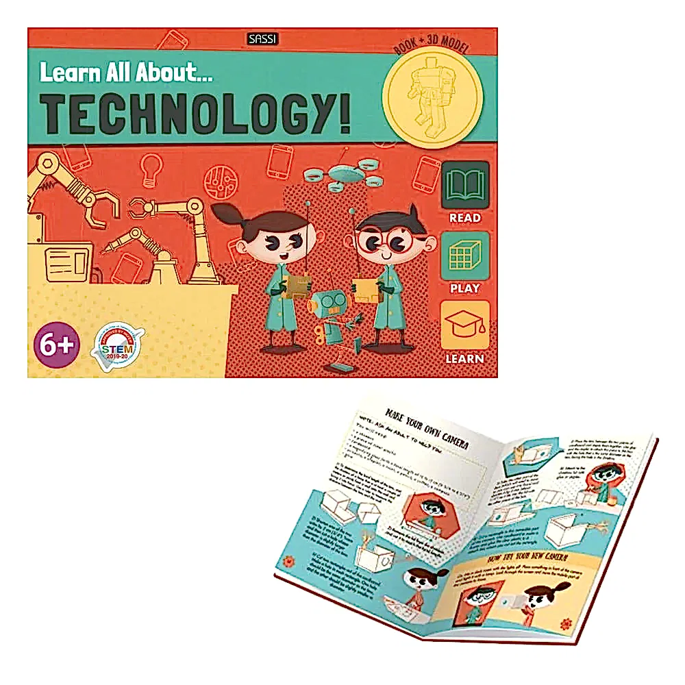 Sassi 3D Model ve Kitap - Teknoloji Hakkında Her Şey - Eğitici Oyuncak