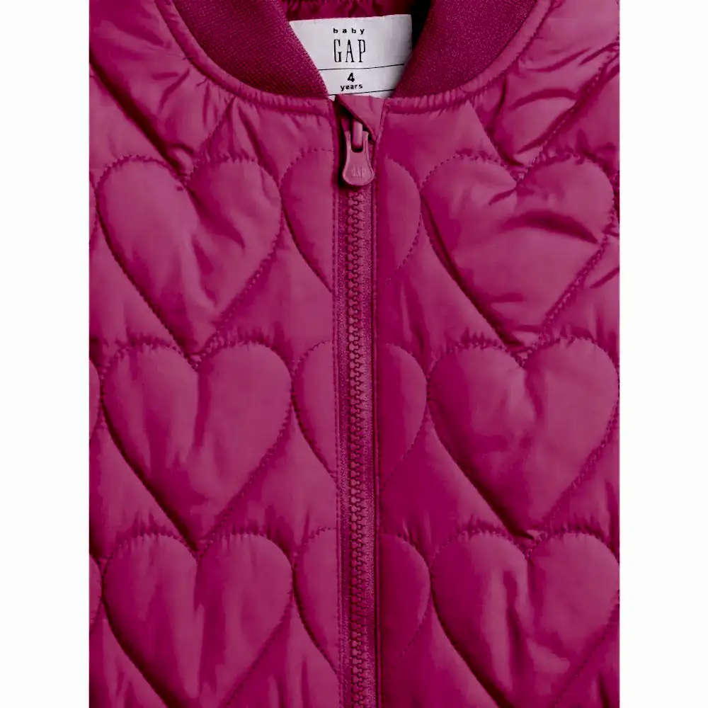 GAP Kız Bebek Kapitone Bomber Mont Pembe