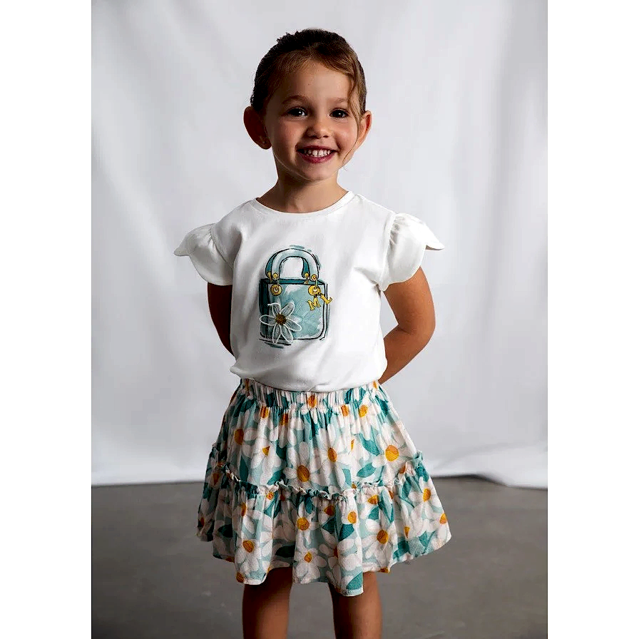 Mayoral Yazlık Kız Etek Yeşil