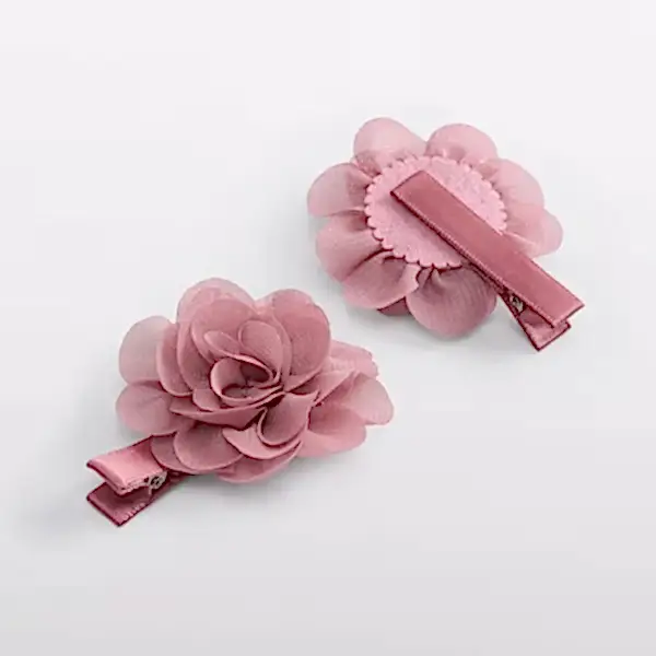 Abel & Lula Kışlık Kız Bebek Saç Tokası İkili Pembe - Giyim Aksesuarları - Görsel 2