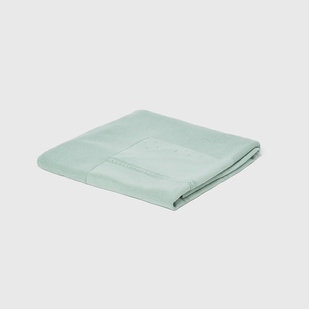 Mayoral Yazlık Bebek Örme Battaniye Yeşil