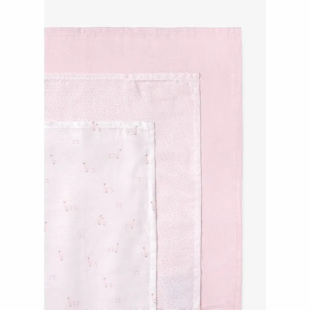 Mayoral Yazlık Bebek Müslin Battaniye 3'lü Set Pembe