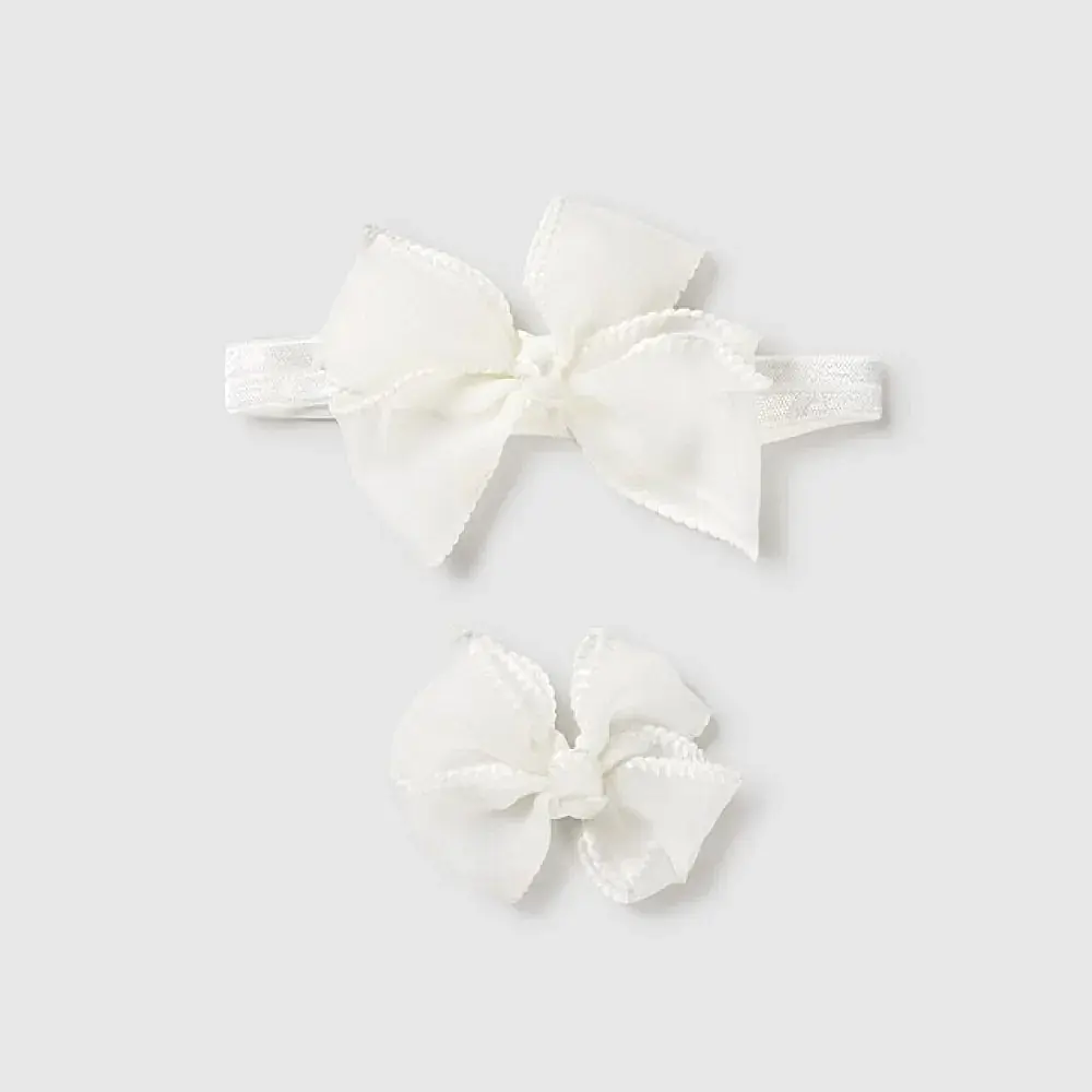 Mayoral Kız Bebek Saç Bandı Ekru