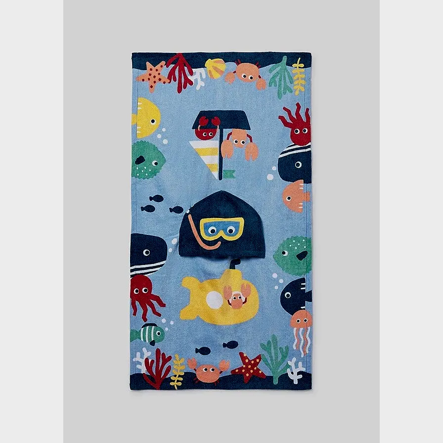 Mayoral Yazlık Bebek Plaj Panço Havlu Mavi