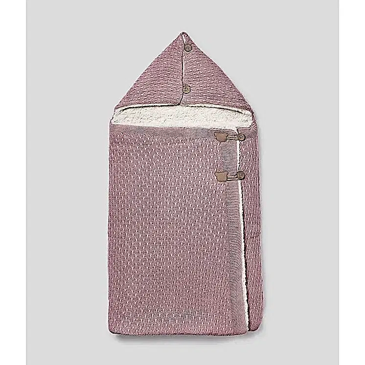 Mayoral Kışlık Bebek Örme Kürklü Kundak Battaniye Pembe