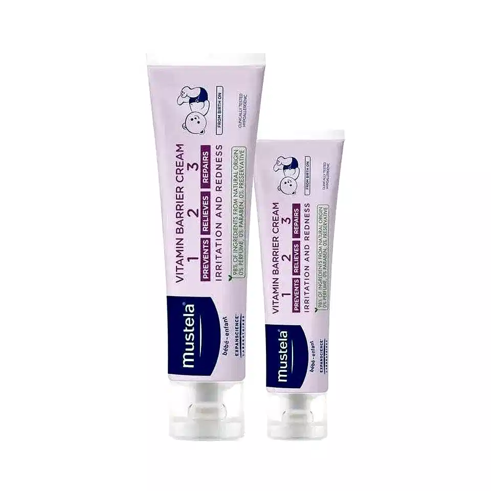 Mustela Vitamin Barrier Cream 1.2.3 Pişik Önleyici Krem (100 ml+20 ml)