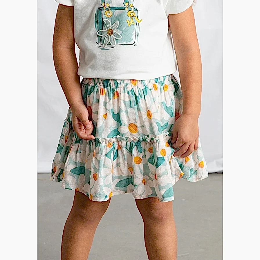 Mayoral Yazlık Kız Etek Yeşil