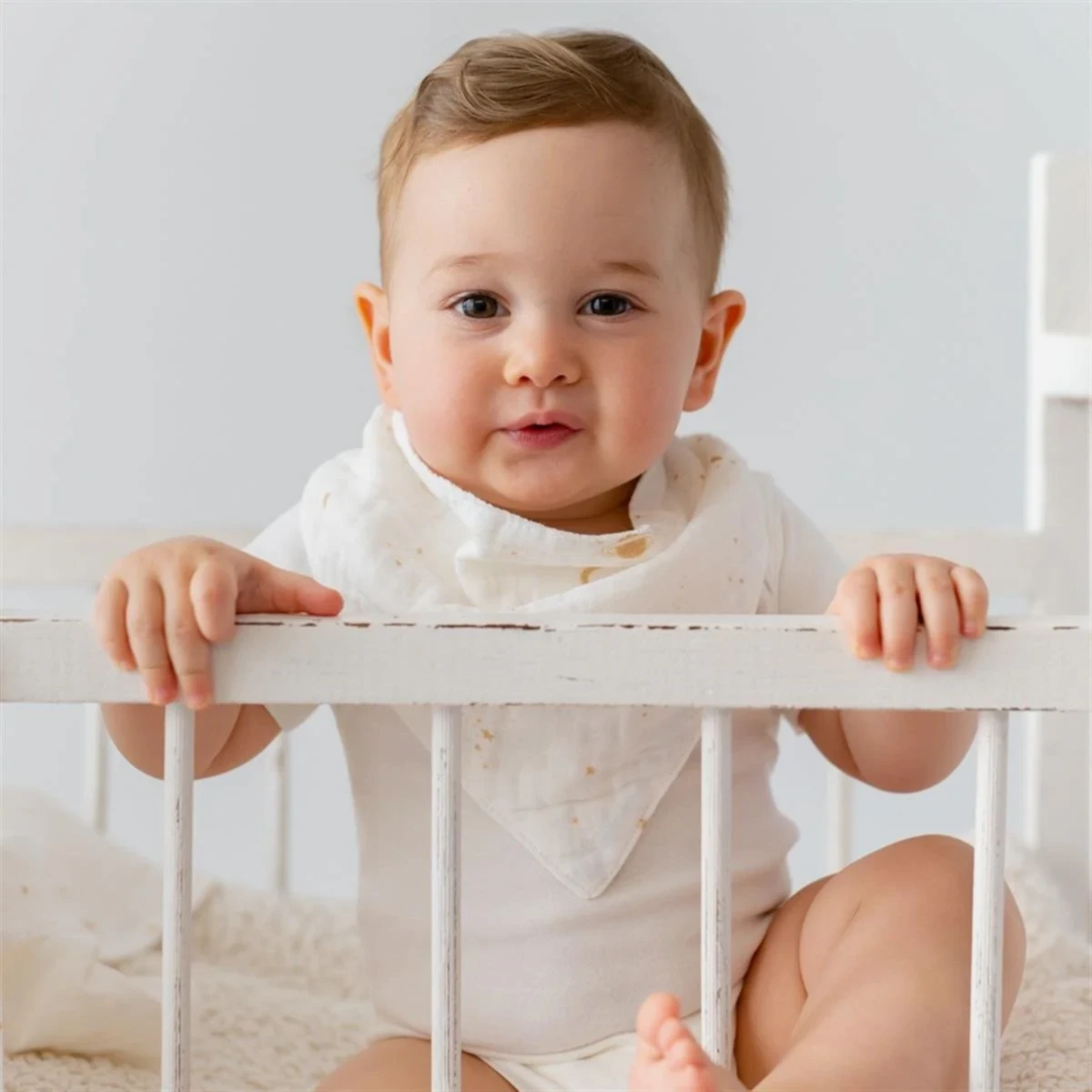 Mama Yoyo Organik Müslin Çift Kat Mama Önlüğü - Samanyolu