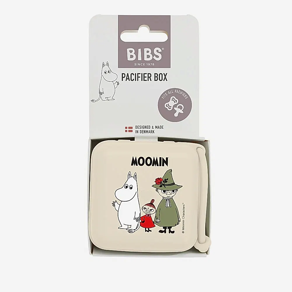 Bibs x Moomins Pacifier Box Emzik Kutusu Ivory - Emzik ve Aksesuarları - Görsel 2