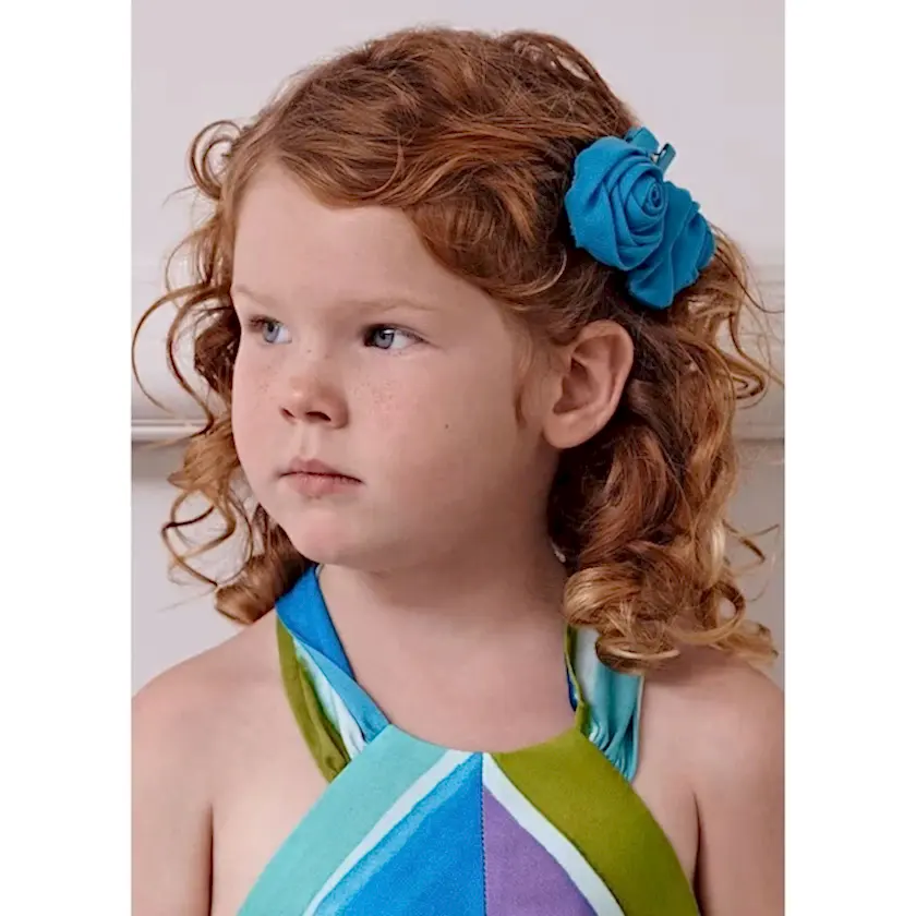 Abel & Lula Yazlık Kız Saç Tokası 2'li Turkuaz - Giyim Aksesuarları