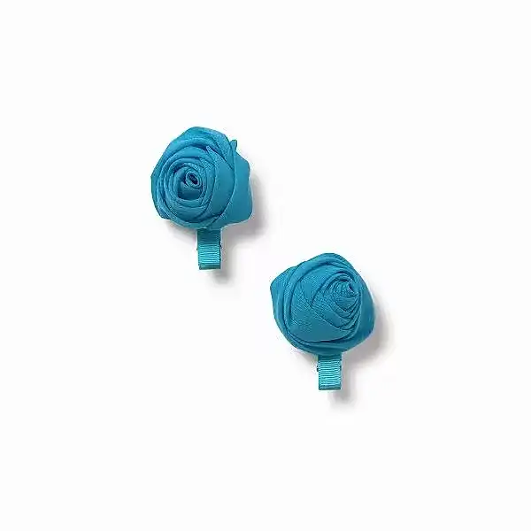 Abel & Lula Yazlık Kız Saç Tokası 2'li Turkuaz - Giyim Aksesuarları - Görsel 2