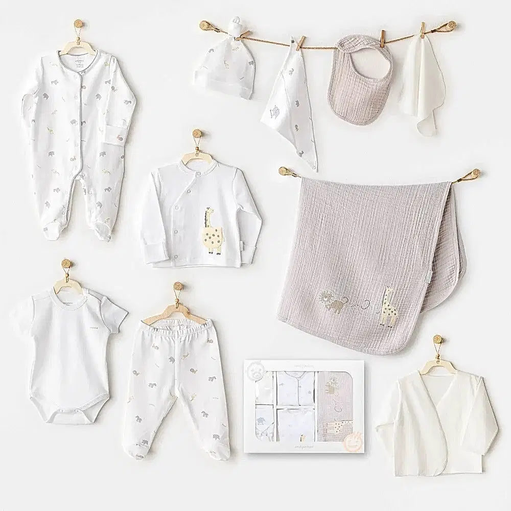 Andy Wawa Andywawa Erkek Bebek 10'lu Hastane Çıkış Seti Little King Beyaz - Hastane Çıkışı