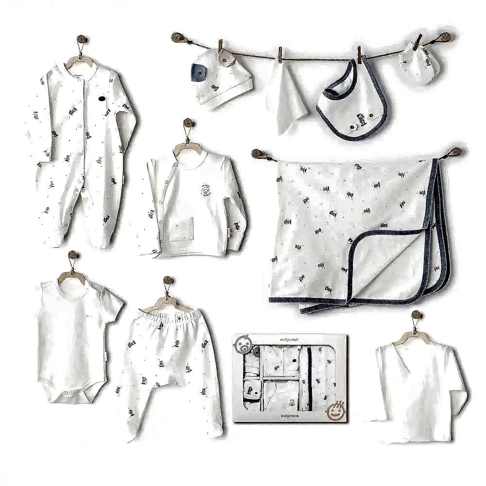 Andy Wawa Andywawa Erkek Bebek 10'lu Hastane Çıkış Seti- Rainbow Beyaz - Hastane Çıkışı