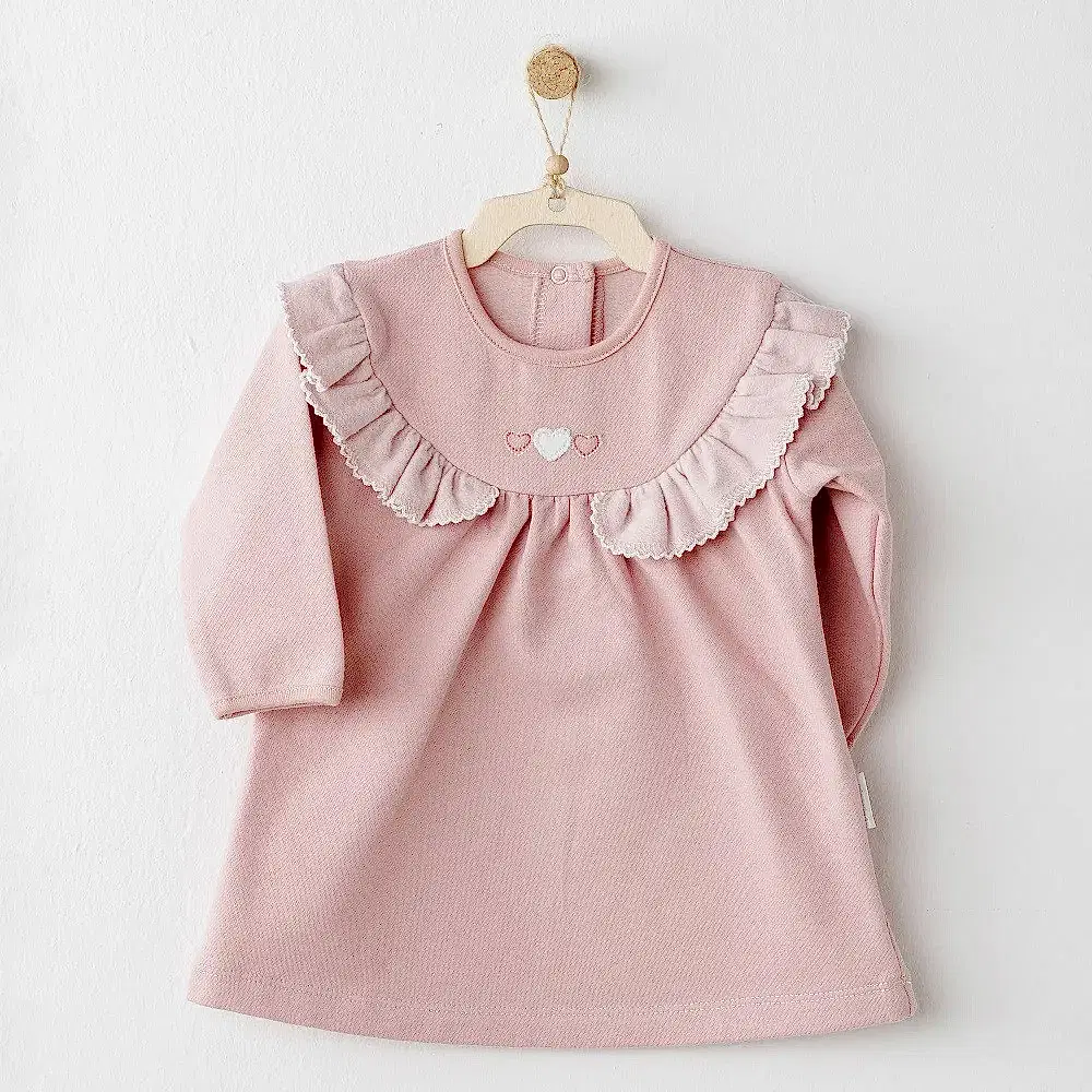 Andy Wawa Andywawa Kışlık Kız Bebek Elbise - Mon Petit Pembe - Elbise,Etek