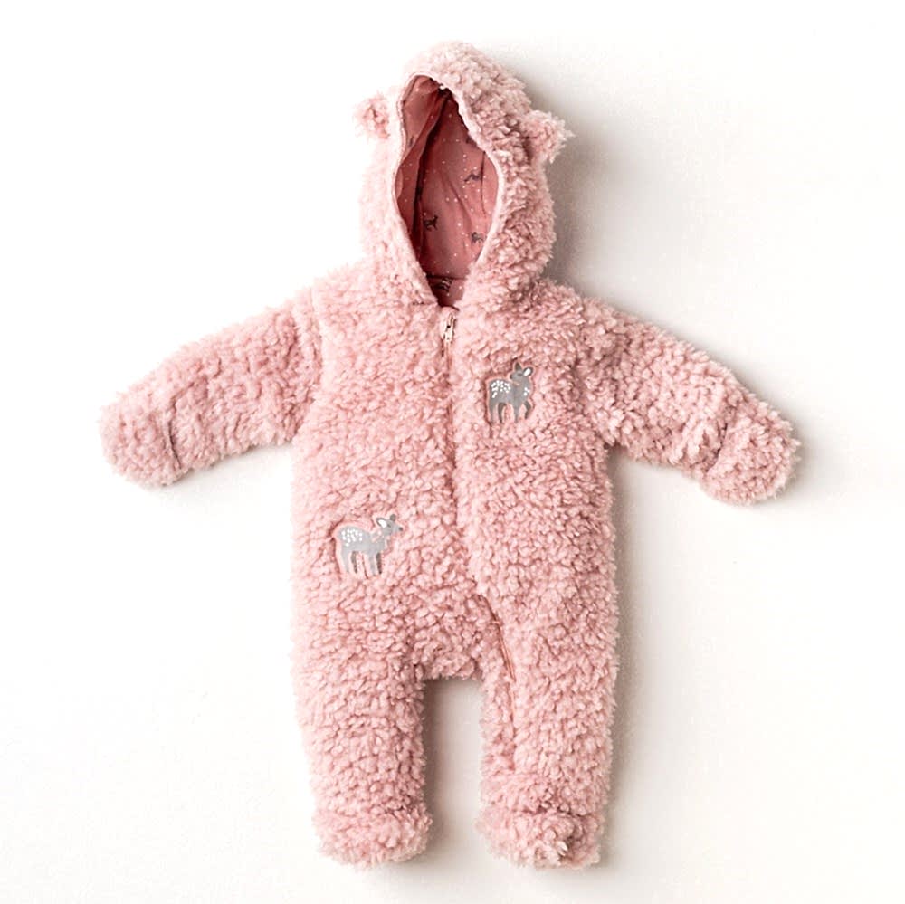 Andy Wawa Andywawa Kışlık Kız Bebek Kürklü Astronot Plush Pupp Pembe