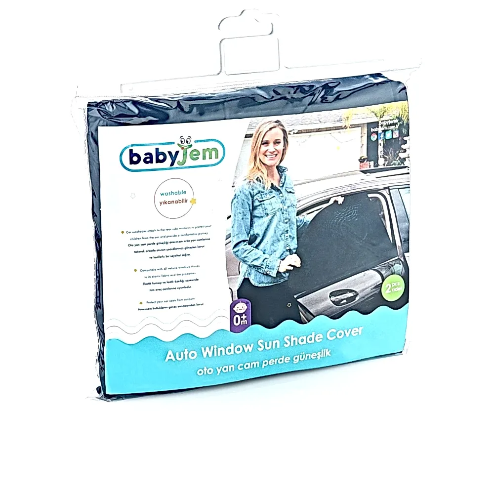 Baby Jem Oto Cam Perdesi 70x45 cm 2'li STD - Oto Koltuğu Aksesuarları