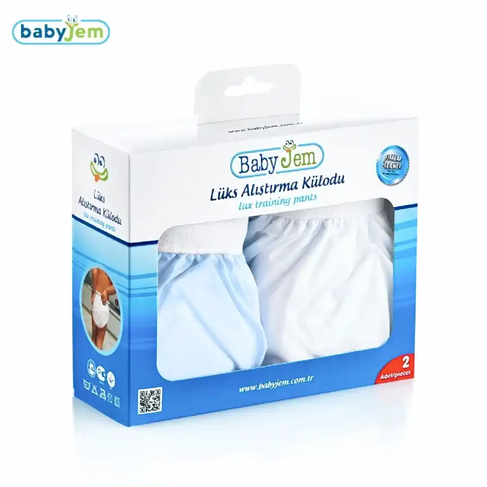 Baby Jem BabyJem Alıştırma Külodu 2li Kutulu Mavi - Alıştırma Külotları