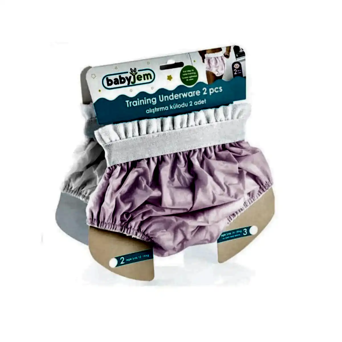 Baby Jem BabyJem Alıştırma Külodu 2li Kutulu Pembe - Alıştırma Külotları