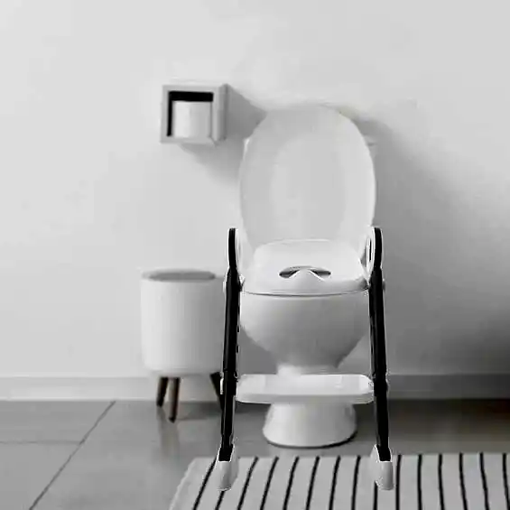 Baby Jem BabyJem Basamaklı Katlanabilir Klozet Adaptörü Beyaz - Tuvalet Eğitimi - Görsel 2