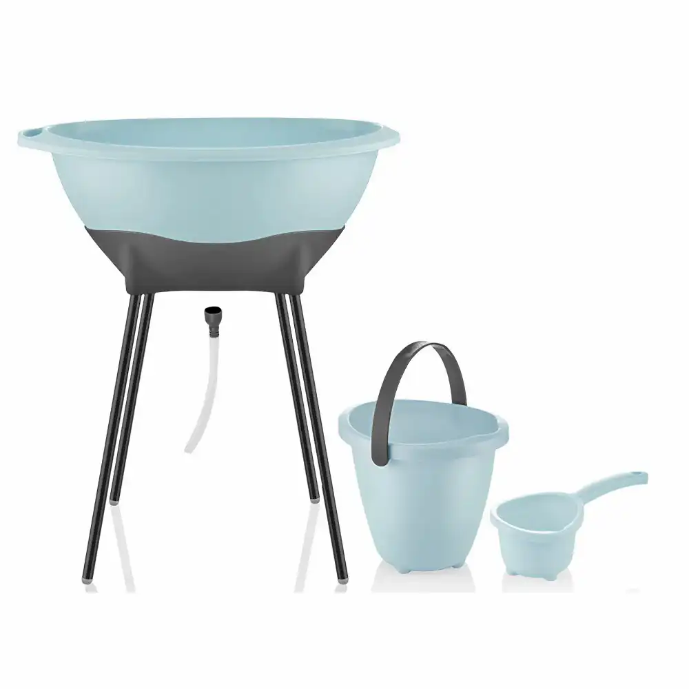 Baby Jem Babyjem Elegant Banyo Küvet Seti Turkuaz - Banyo Ürünleri