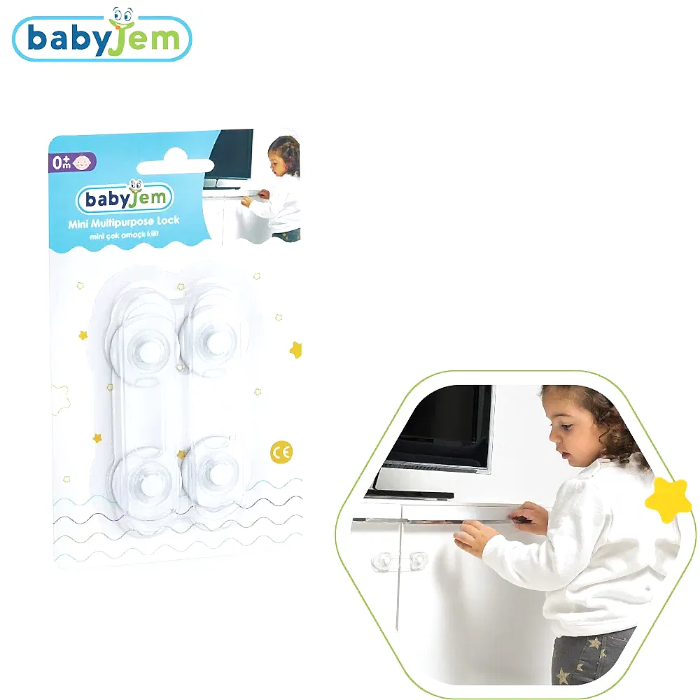 Baby Jem BabyJem Mini Çok Amaçlı Kilit 2 Adet STD - Ev Güvenlik