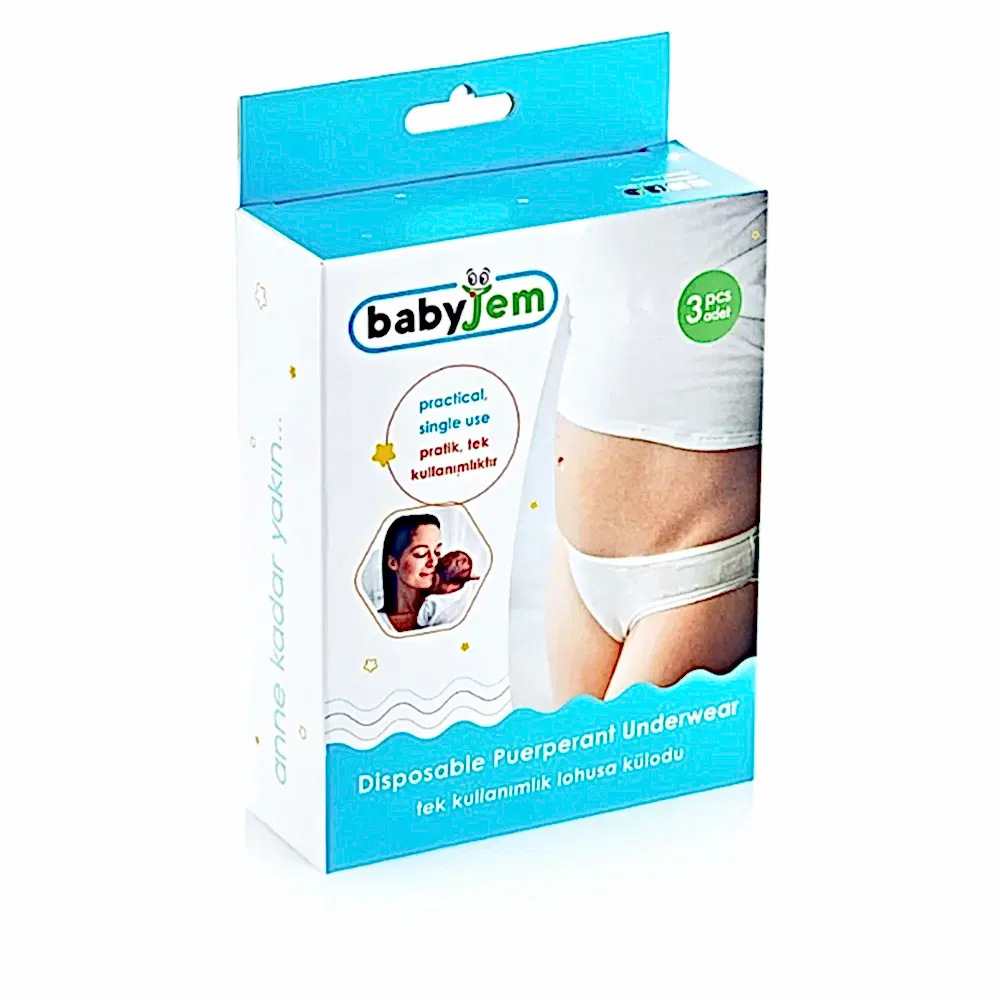 Baby Jem BabyJem Tek Kullanımlık Lohusa Külodu 3lü STD - Anne Giyim Ürünleri