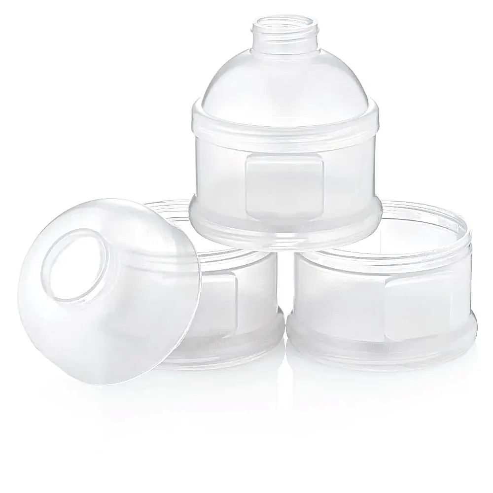 Baby Jem BabyJem Toz Mama Saklama Kabı Beyaz - Çatal Kaşık Tabak - Görsel 2