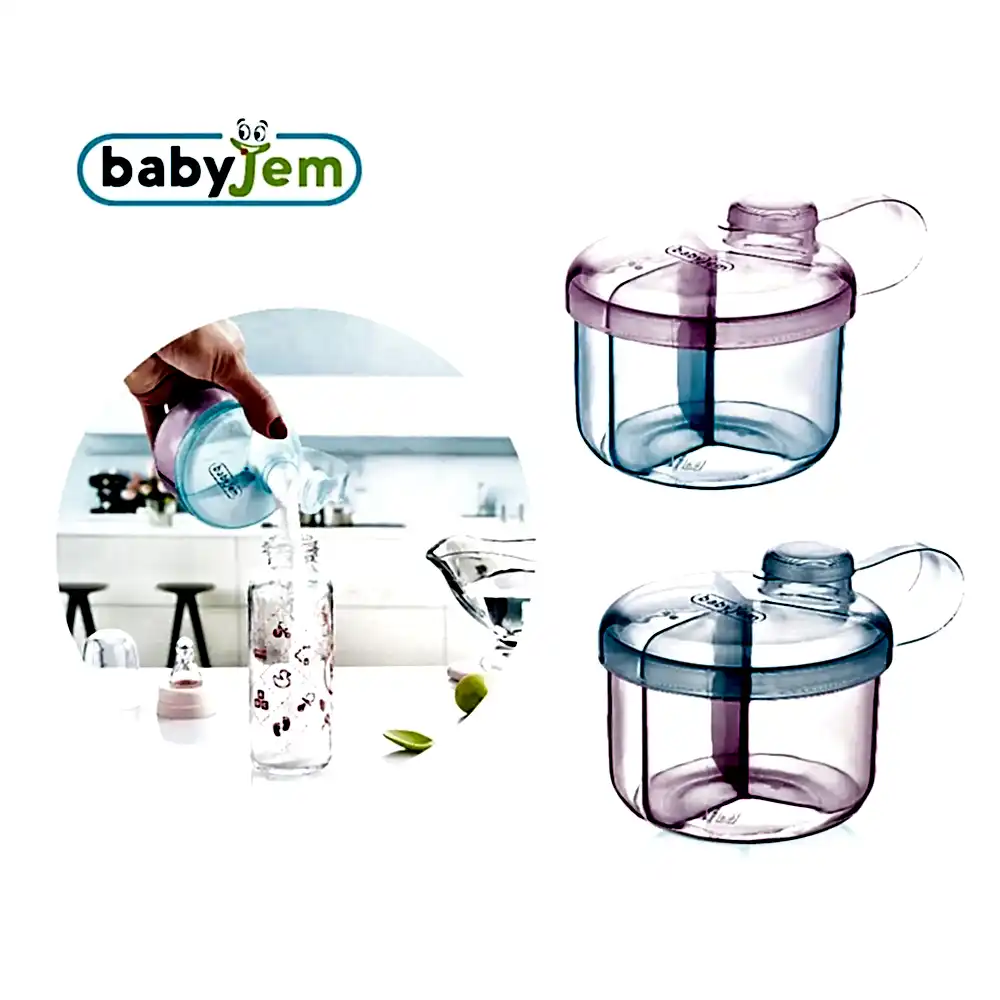 Baby Jem BabyJem Toz Mama Saklama Kabı Pembe STD - Çatal Kaşık Tabak
