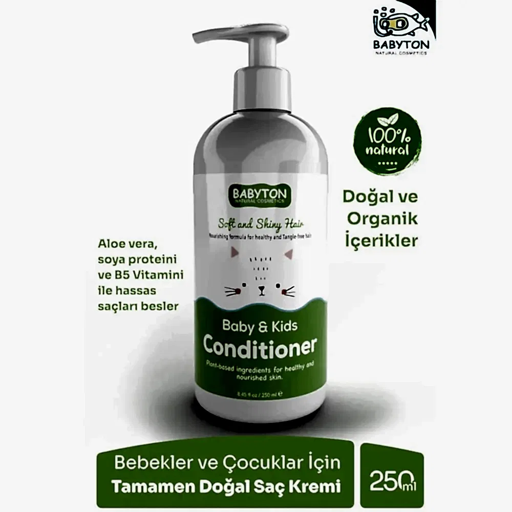 Babyton Baby and Kids Conditioner - Saç Kremi 250 ml - Krem & Pişik Kremi