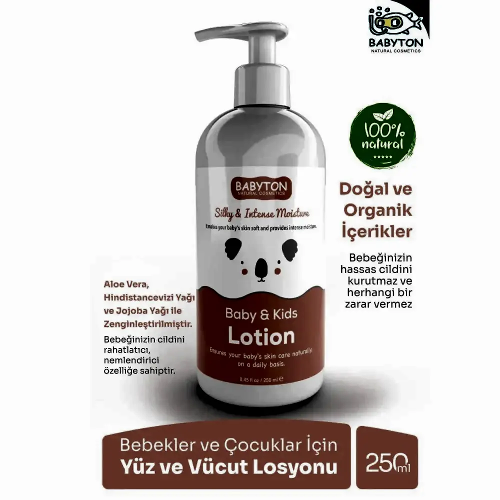 Babyton Baby and Kids Lotion 250 ml - Krem & Pişik Kremi