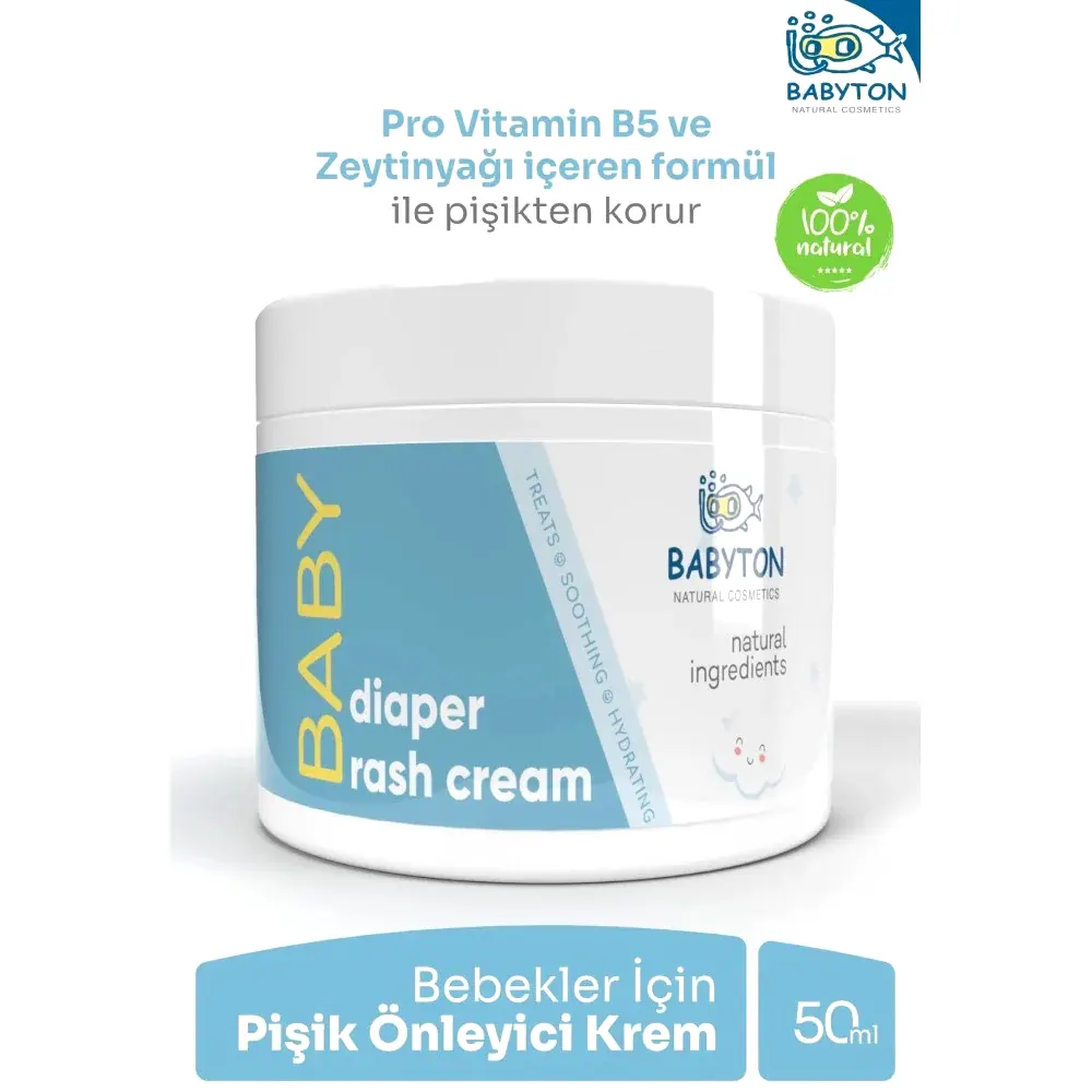 Babyton Baby Diaper Rash Cream - Pişik Kremi 50 ml - Krem & Pişik Kremi