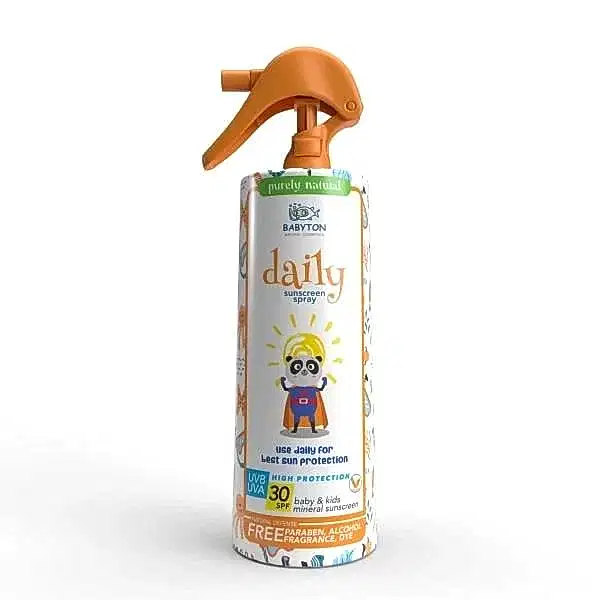 Babyton Bebek ve Çocuklar için Doğal Güneş Koruyucu Sprey 200 ml - Krem & Pişik Kremi