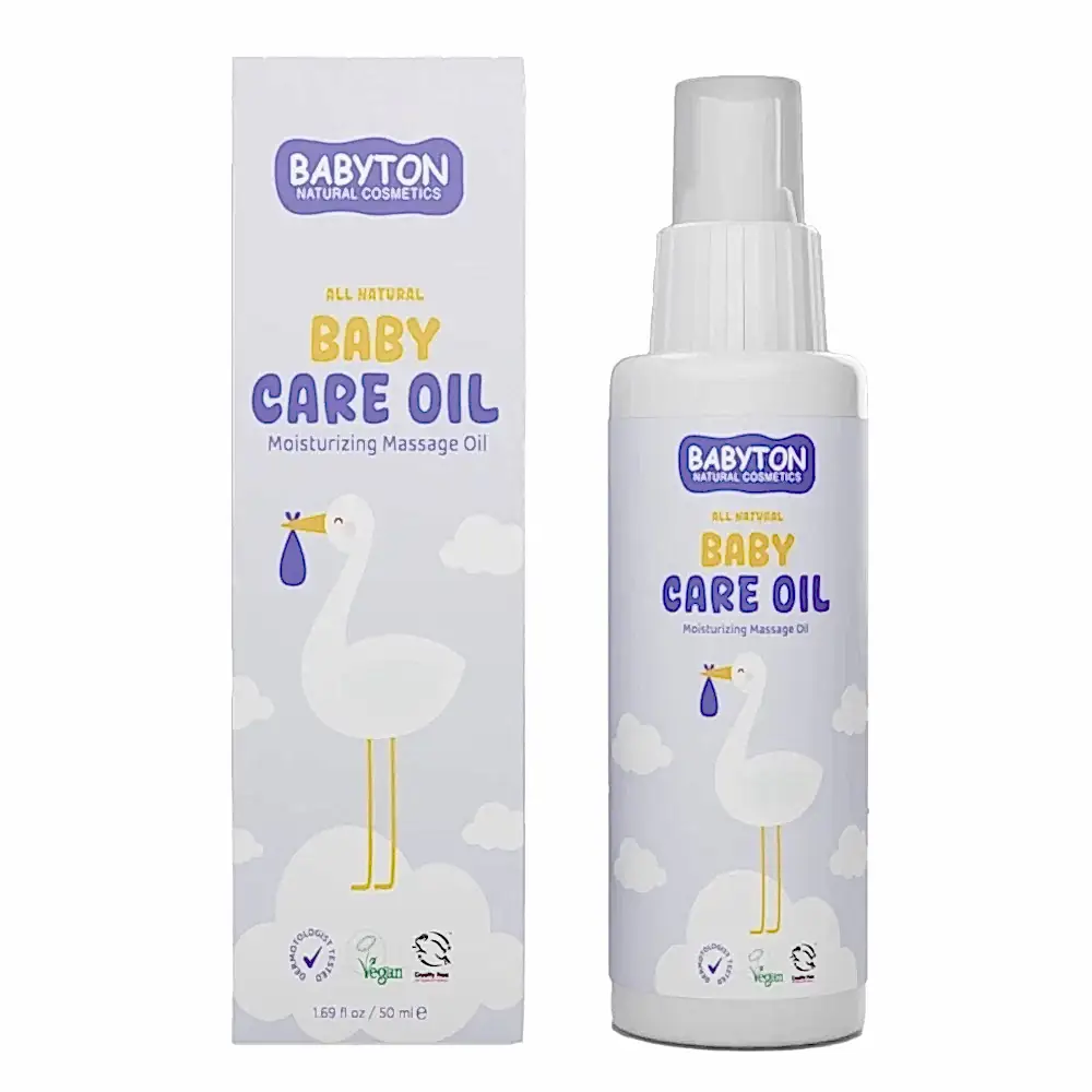 Babyton Doğal Bebek Bakım Yağı 50 ml - Krem & Pişik Kremi