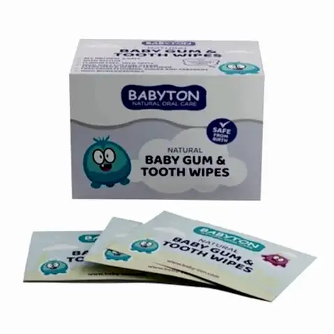 Babyton Doğal Bebek Diş Temizleme Mendilleri STD - Ağız Bakım Ürünleri
