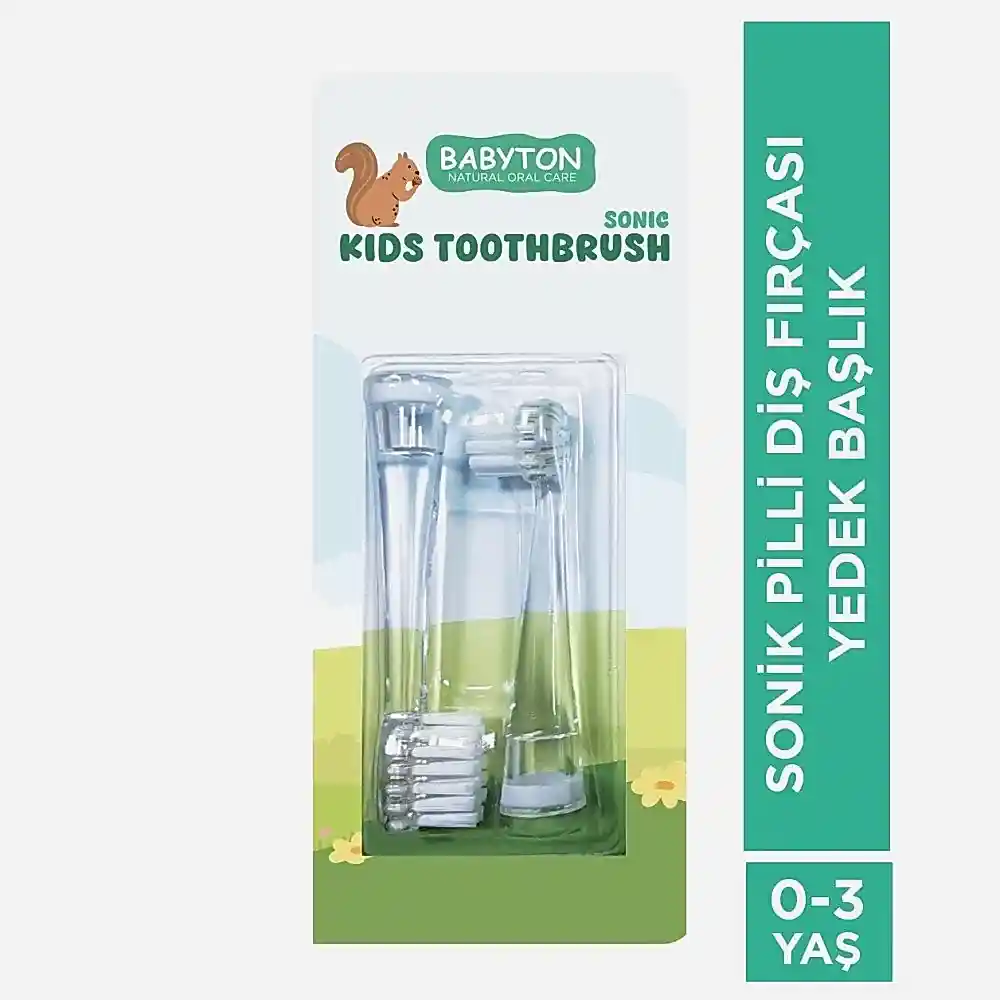 Babyton Pilli Fırça Yedek Başlık 2' li STD - Ağız Bakım Ürünleri