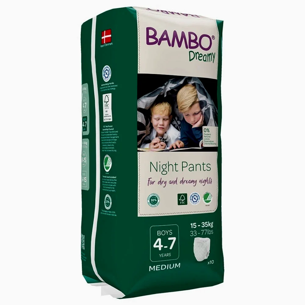 Bambo Nature Dreamy Gece Külodu Erkek 15-35 kg (10 adet) STD - Bebek Bezleri