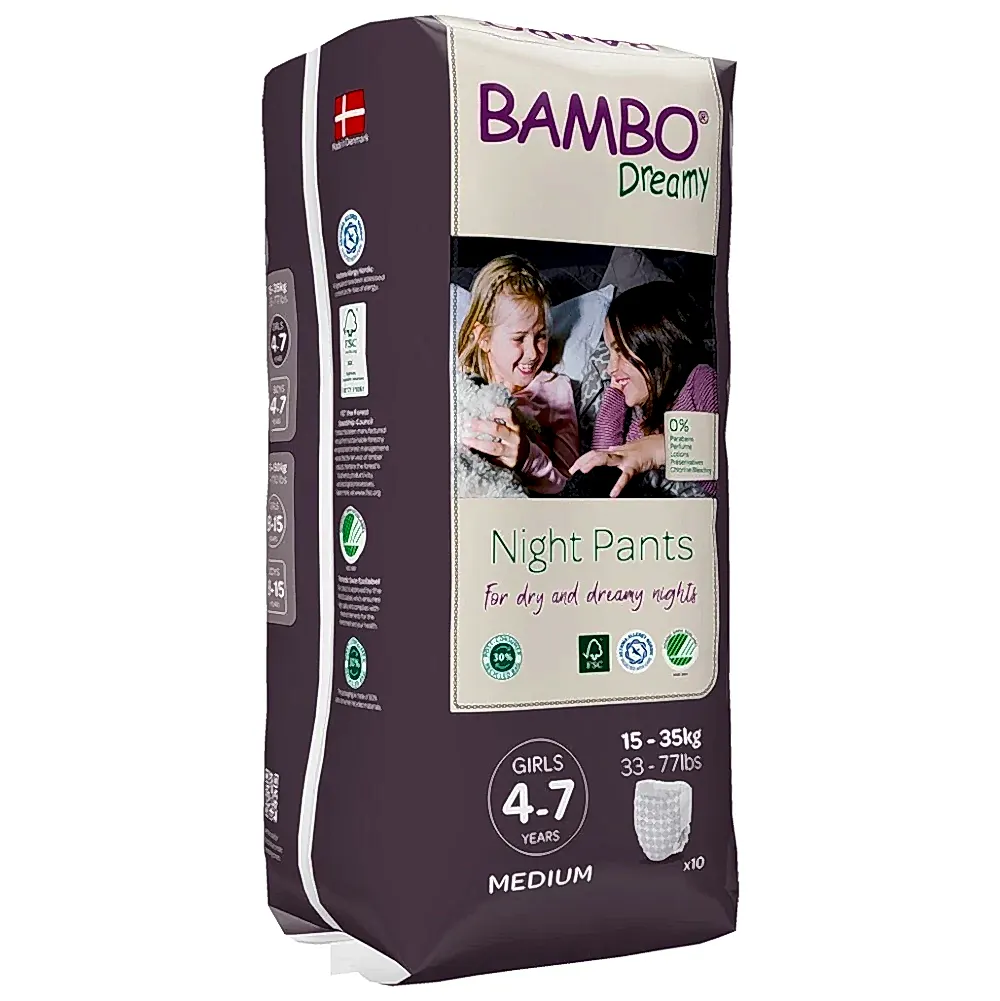 Bambo Nature Dreamy Gece Külodu Kız 15-35 kg (10 adet) STD - Bebek Bezleri