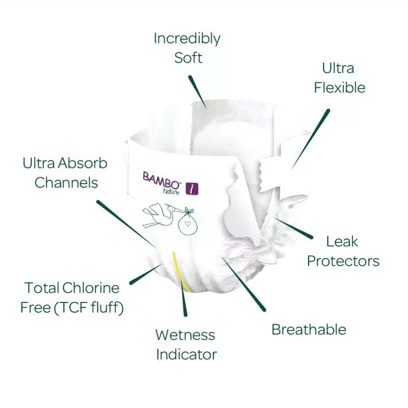 Bambo Nature No : 4 Külot Bez 7-14 kg (20 adet) STD - Bebek Bezleri - Görsel 2