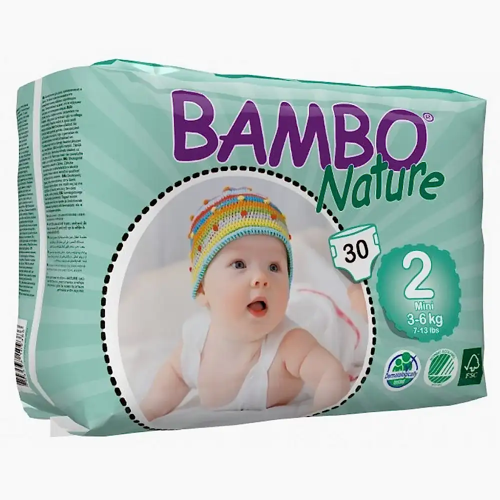 Bambo Nature No:2 Bebek Bezi 3-6 kg (30 Adet) STD - Bebek Bezleri