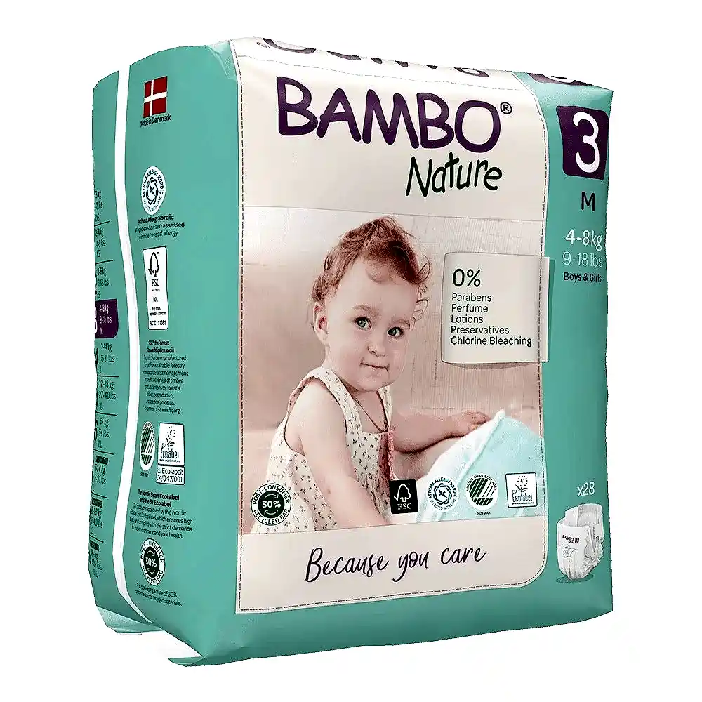 Bambo Nature No:3 Bebek Bezi 4-8 kg (28 Adet) STD - Bebek Bezleri