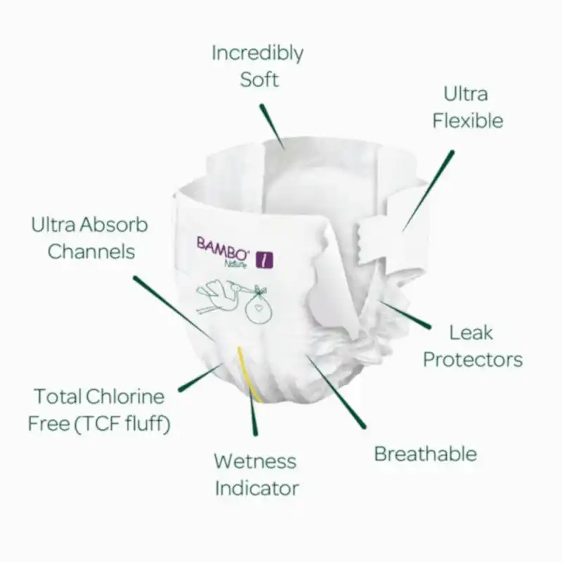 Bambo Nature No:5 Bebek Bezi 12-22 kg (44 Adet) STD - Bebek Bezleri - Görsel 2