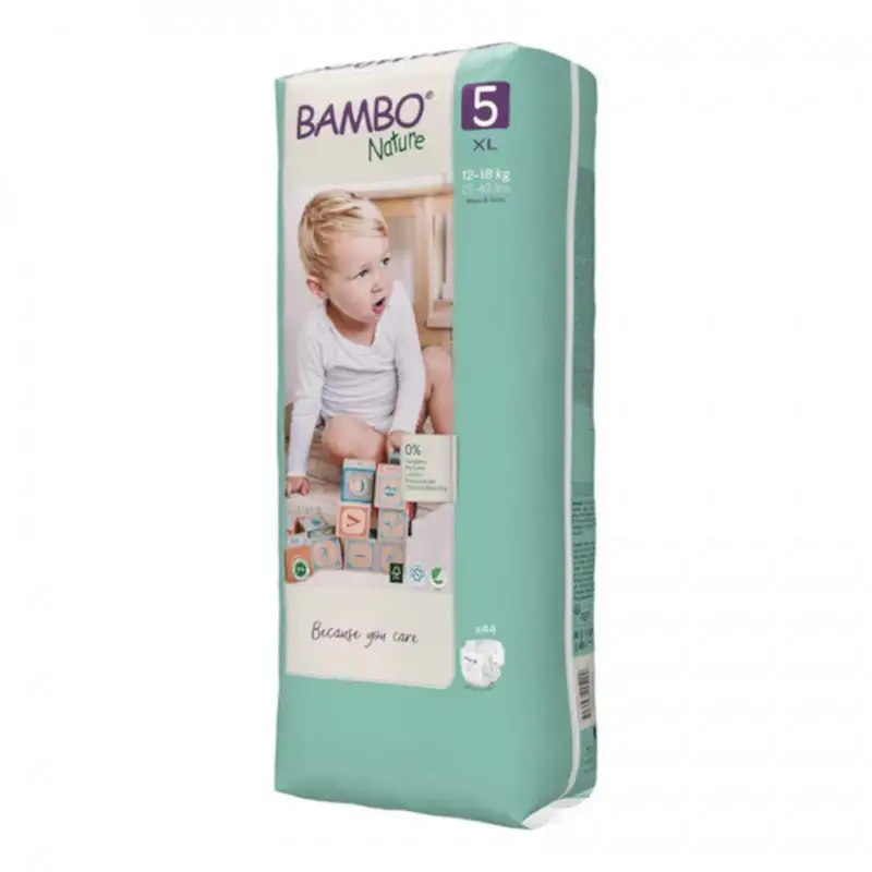 Bambo Nature No:5 Bebek Bezi 12-22 kg (44 Adet) STD - Bebek Bezleri
