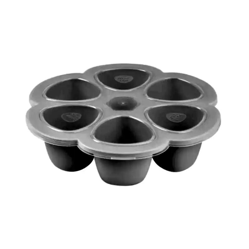 Beaba Silikon 6Lı Sıcak & Soğuk Saklama Kabı Light Mist 6 X 90 Ml - Çatal Kaşık Tabak