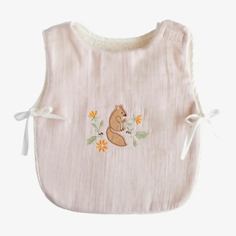 Lille Trove Müslin & Havlu Önlük Açık Pembe