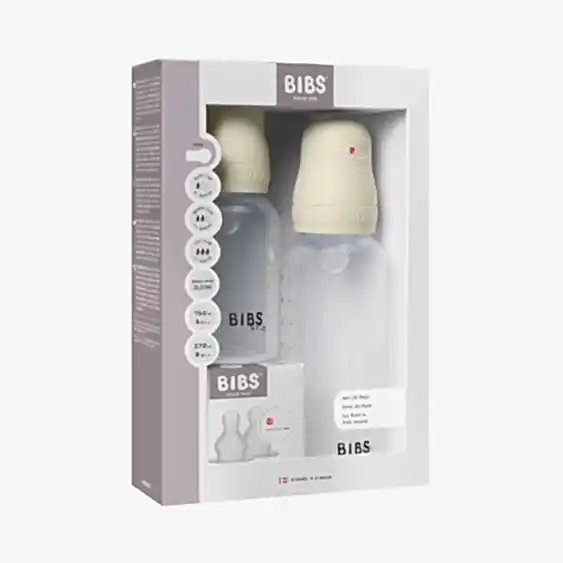 Bibs İkili Silikon Biberon Seti Ivory 150 ml - 270 ml Ekru - Biberon ve Aksesuarları - Görsel 2