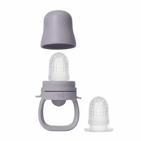 Bibs Silikon Meyve ve Sebze Filesi Fossil Grey Gri - Meyve Filesi ve Rende