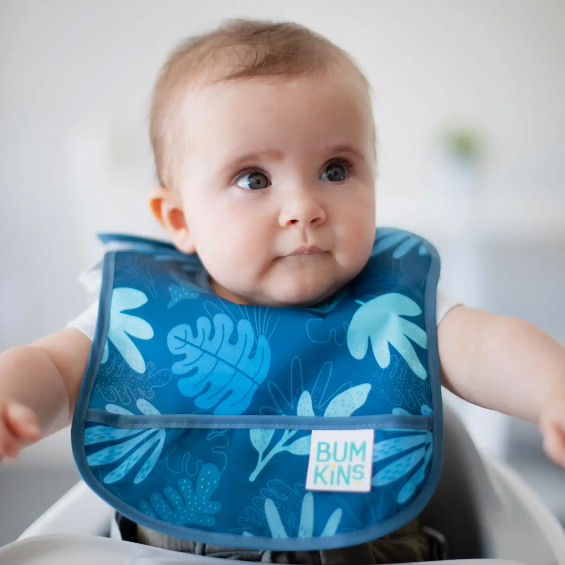 Bumkins Başlangıç Önlüğü (3-9 ay) 2li Paket - Dinosaurs & Blue Tropic - Önlük - Görsel 2