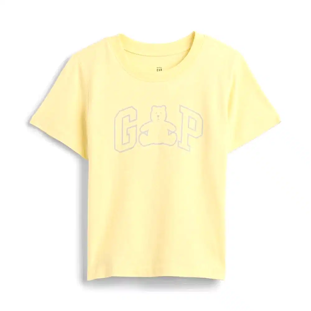 GAP Erkek Bebek Logolu Kısa Kol T-Shirt Sarı