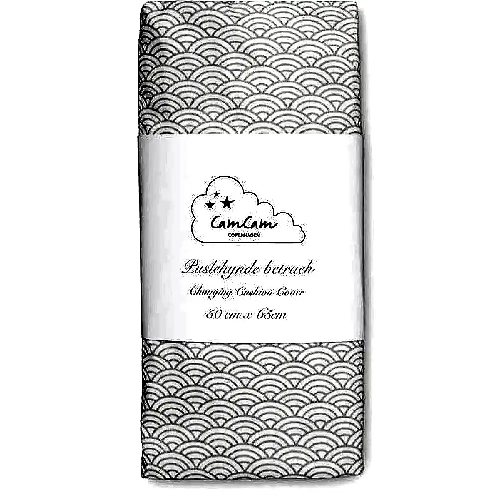 Cam Cam Copenhagen Cam Cam Grey Wave Alt Değiştirme Minder Kılıfı 50x65 cm - Alt Açma